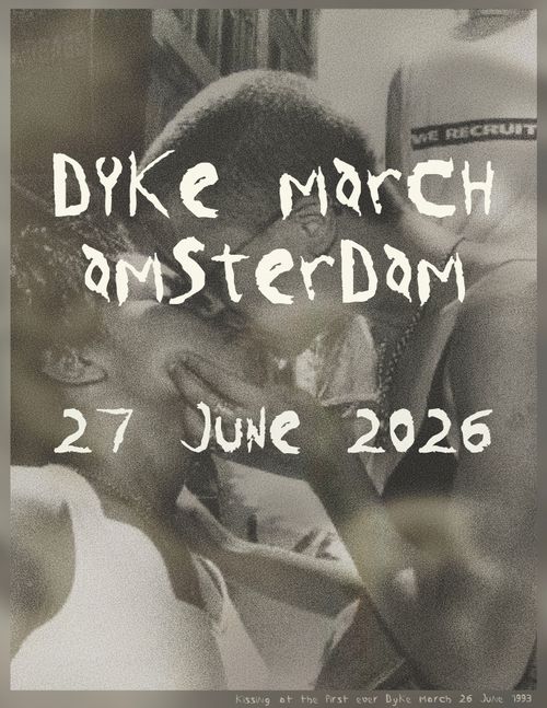 Dyke march Amsterdam

27 June 2026

Kissing at the first ever Dyke March 26 June 1993