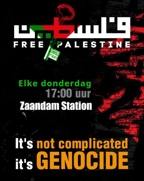 Free Palestine @ Station Zaandam