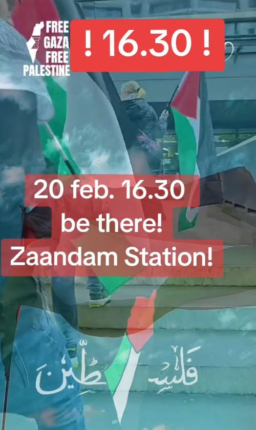 Free Palestine @ Station Zaandam