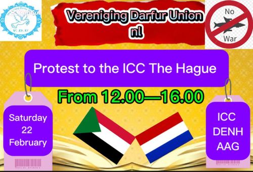 Vereniging Darfur Union nl

Protest to the ICC The Hague

Saturday 22 February

ICC DEN HAAG